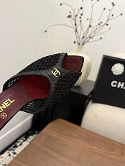 Fortok Chanel Coco Beach 2026 Collection Black Mules 90mm - 5