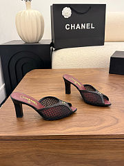 Fortok Chanel Coco Beach 2026 Collection Black Mules 90mm - 4