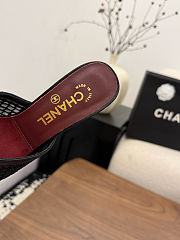 Fortok Chanel Coco Beach 2026 Collection Black Mules 90mm - 3