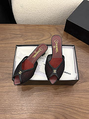 Fortok Chanel Coco Beach 2026 Collection Black Mules 3.5mm - 1