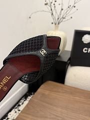 Fortok Chanel Coco Beach 2026 Collection Black Mules 3.5mm - 4