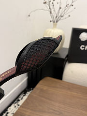 Fortok Chanel Coco Beach 2026 Collection Black Mules 3.5mm - 5