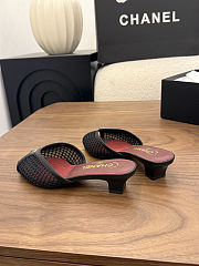 Fortok Chanel Coco Beach 2026 Collection Black Mules 3.5mm - 6