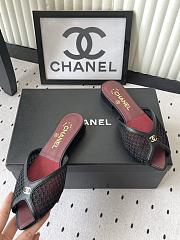 Fortok Chanel Coco Beach 2026 Collection Black Mules Flats - 6