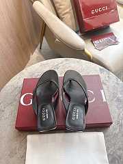 Fortok Gucci Women's Vittoria Thong Black 55mm - 4