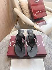 Fortok Gucci Women's Vittoria Thong Black 55mm - 1