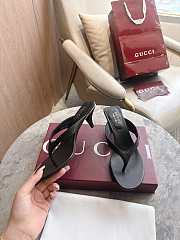 Fortok Gucci Women's Vittoria Thong Black 55mm - 2