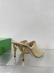 Fortok Bottega Veneta Knot Mule Cane sugar 9cm - 6