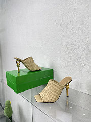 Fortok Bottega Veneta Knot Mule Cane sugar 9cm - 4