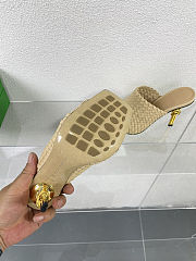 Fortok Bottega Veneta Knot Mule Cane sugar 9cm - 3