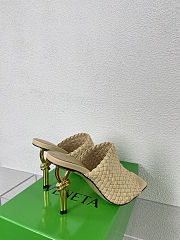 Fortok Bottega Veneta Knot Mule Cane sugar 9cm - 2