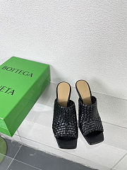 Fortok Bottega Veneta Knot Mule Black 9cm - 1