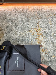 Fortok Saint Laurent Babylone Mules Satin Black Flats - 6