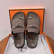Fortok Hermès Empire Sandals Suede Brown - 3