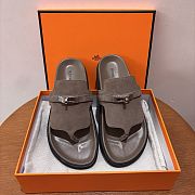 Fortok Hermès Empire Sandals Suede Brown - 2