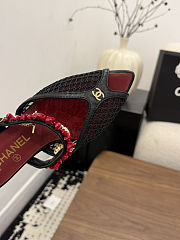 Fortok Chanel Coco Beach 2026 Collection Mules Black Flats - 4