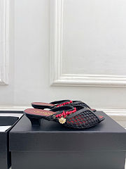 Fortok Chanel Coco Beach 2026 Collection Mules Black 3.5mm - 3