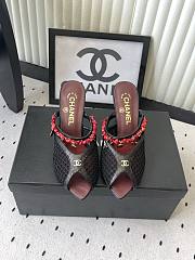 Fortok Chanel Coco Beach 2026 Collection Mules Black 90mm - 1