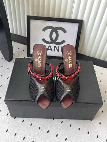 Fortok Chanel Coco Beach 2026 Collection Mules Black 90mm