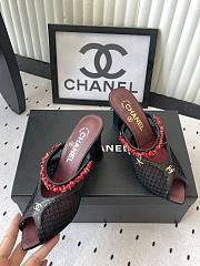 Fortok Chanel Coco Beach 2026 Collection Mules Black 90mm - 3