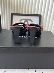 Fortok Chanel Coco Beach 2026 Collection Mules Black 90mm - 4