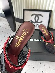 Fortok Chanel Coco Beach 2026 Collection Mules Black 90mm - 5