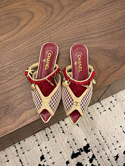Fortok Chanel Coco Beach 2026 Collection Mules Beige Flats - 1