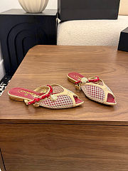 Fortok Chanel Coco Beach 2026 Collection Mules Beige Flats - 5