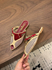 Fortok Chanel Coco Beach 2026 Collection Mules Beige Flats - 2
