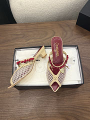 Fortok Chanel Coco Beach 2026 Collection Mules Beige 3.5mm - 4