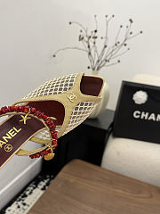 Fortok Chanel Coco Beach 2026 Collection Mules Beige 90mm - 4