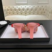 Fortok Chanel Coco Beach 2026 Collection Mules Pink 90mm - 2