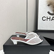 Fortok Chanel Coco Beach 2026 Collection White Mules 3.5mm - 1