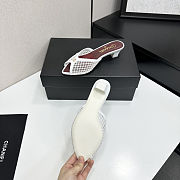 Fortok Chanel Coco Beach 2026 Collection White Mules 3.5mm - 6