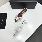 Fortok Chanel Coco Beach 2026 Collection White Mules 3.5mm - 5