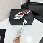 Fortok Chanel Coco Beach 2026 Collection White Mules 3.5mm - 4
