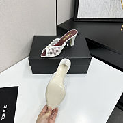 Fortok Chanel Coco Beach 2026 Collection White Mules 90mm - 2