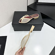 Fortok Chanel Coco Beach 2026 Collection Beige Mules Flats - 4