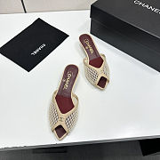 Fortok Chanel Coco Beach 2026 Collection Beige Mules 3.5mm - 6