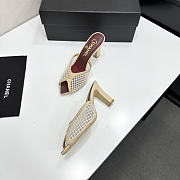 Fortok Chanel Coco Beach 2026 Collection Beige Mules 90mm - 6