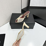 Fortok Chanel Coco Beach 2026 Collection Beige Mules 90mm - 5