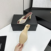 Fortok Chanel Coco Beach 2026 Collection Beige Mules 90mm - 2