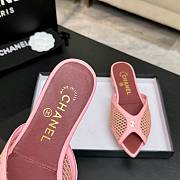 Fortok Chanel Coco Beach 2026 Collection Pink Mules Flats - 6