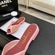 Fortok Chanel Coco Beach 2026 Collection Pink Mules Flats - 3