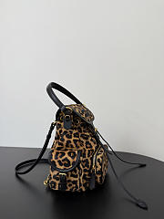 Fortok Miu Miu Calf Hair Leopard Print Backpack 22*18.5*11cm - 5