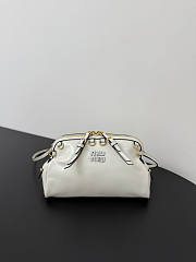 Fortok Miu Miu Caprice Clutch White 24×10×14cm - 1