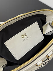 Fortok Miu Miu Caprice Clutch White 24×10×14cm - 2