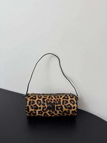 Fortok Miu Miu Leopard-print Calf Hair Shoulder Bag 22*9*9cm