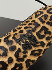 Fortok Miu Miu Leopard-print Calf Hair Shoulder Bag 22*9*9cm - 2