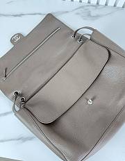 Fortok Chanel Grained Calfskin Small Souplissimo Maxi Flap Bag Light Brown 26*38*11cm - 6